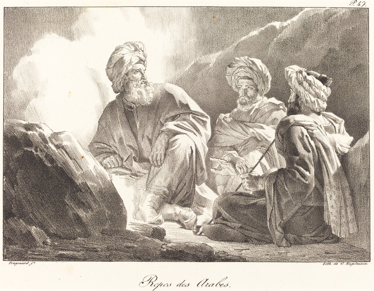 Resten av araberna av Alexandre Evariste Fragonard