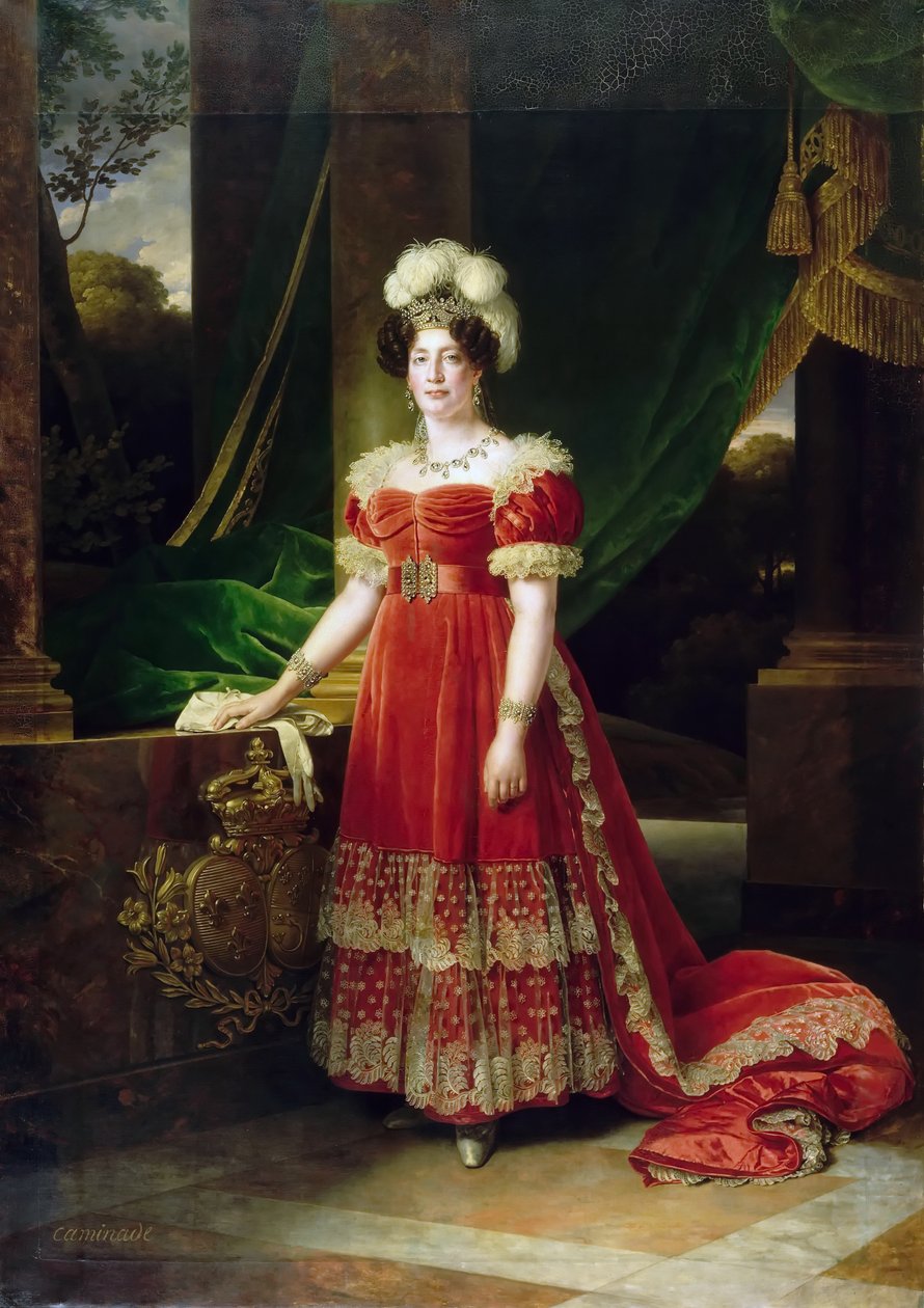 Porträtt av Marie Therese av Frankrike 1778-1851 av Alexandre Francois Caminade