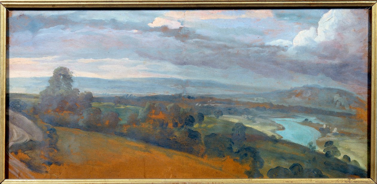 Landskapslandskap. Målning av Francois Desportes (1661-1743) av Alexandre Francois Desportes