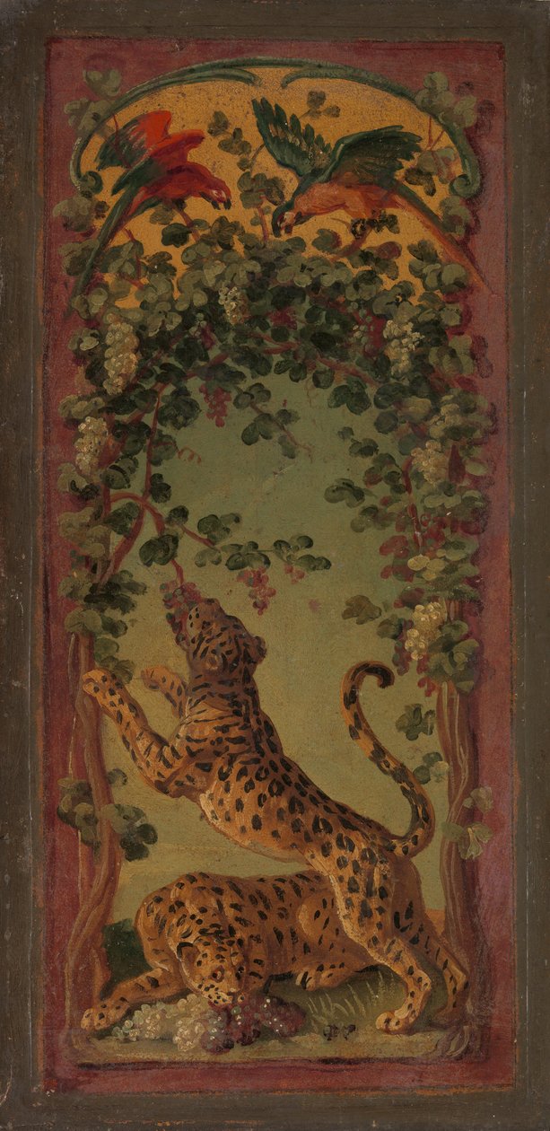 Panthers of Bacchus Eating Grapes, ca. 1719-20. av Alexandre Francois Desportes