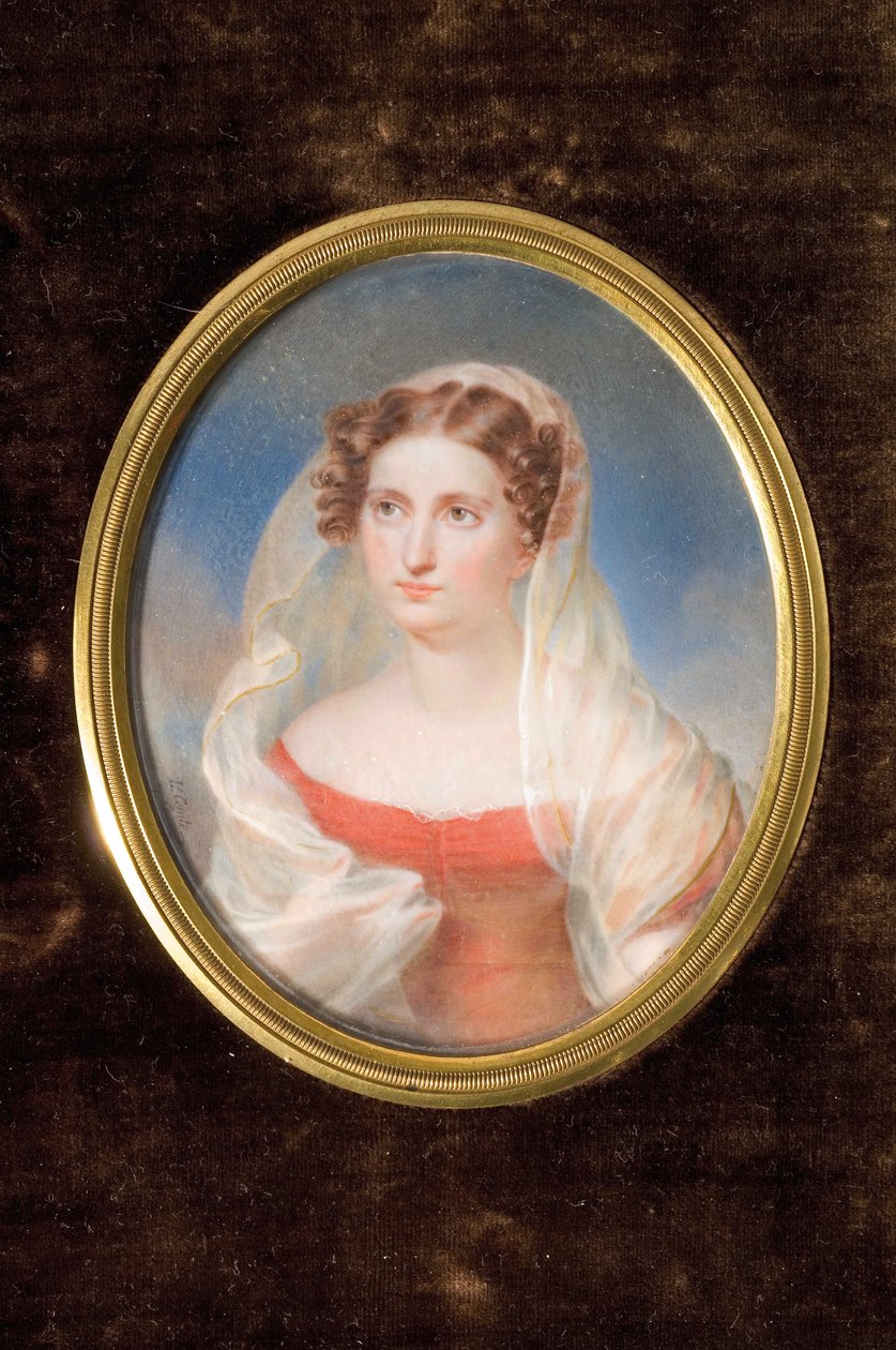 Porträtt av grevinnan Dolly de Ficquelmont 1804-1863 av Alexandre François Louis Comte de Girardin