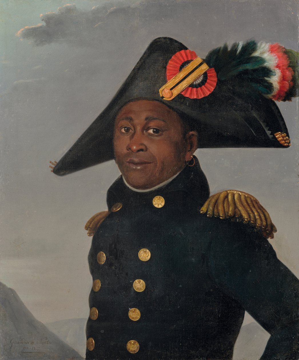 Porträtt av François-Dominique Toussaint Louverture av Alexandre François Louis de Girardin