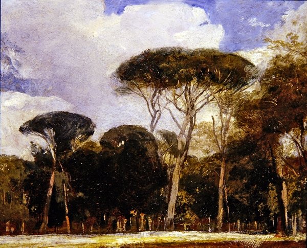 Pamphili Doria, Rom (olja på papper) av Alexandre Gabriel Decamps