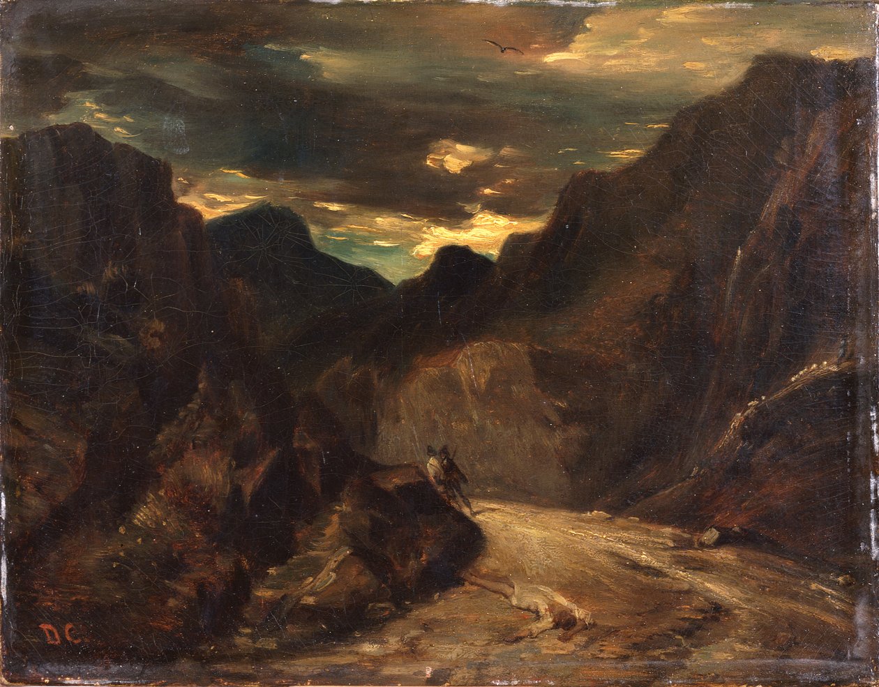 Förbipasserande på andra sidan, efter 1839 (olja på duk) av Alexandre Gabriel Decamps