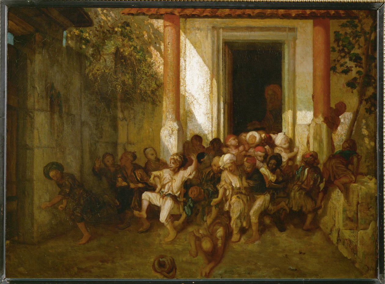 Turkisk skolutflykt - Turkisk skola ... av Alexandre Gabriel Decamps