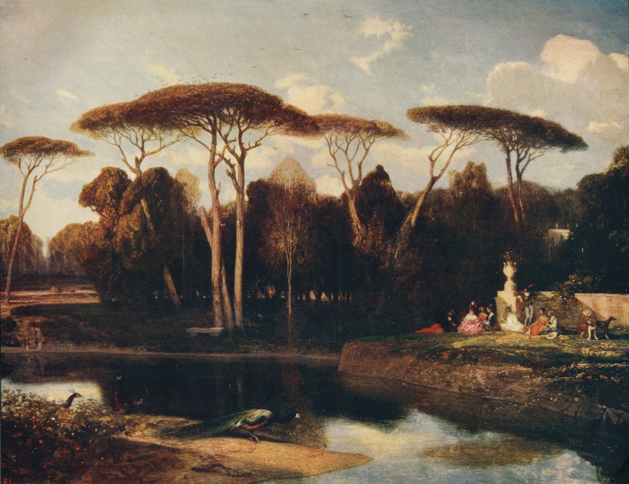 Villa Doria - Panfili, Rom, 1838-1839, c1915 av Alexandre Gabriel Decamps