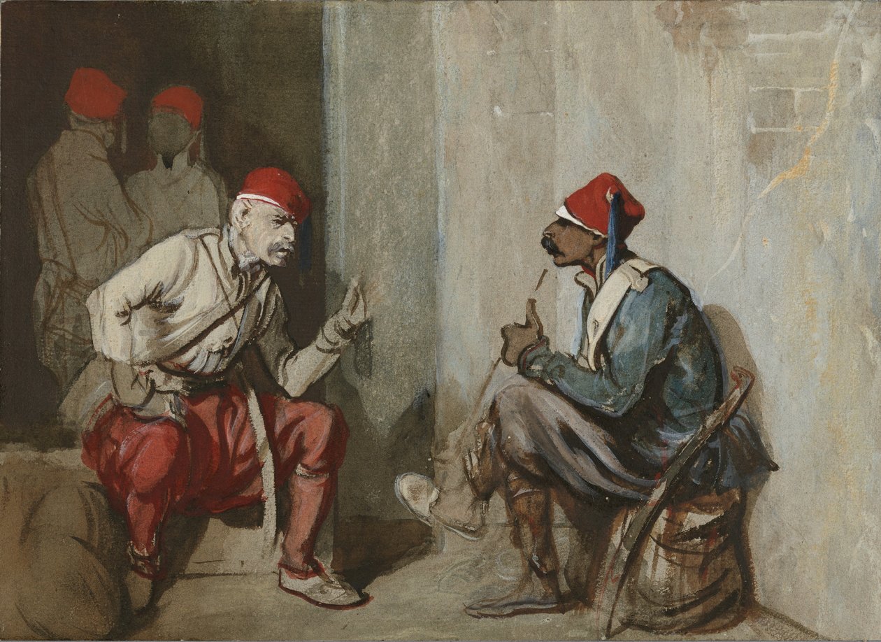 Turkiska gardet av Alexandre Gabriel Decamps