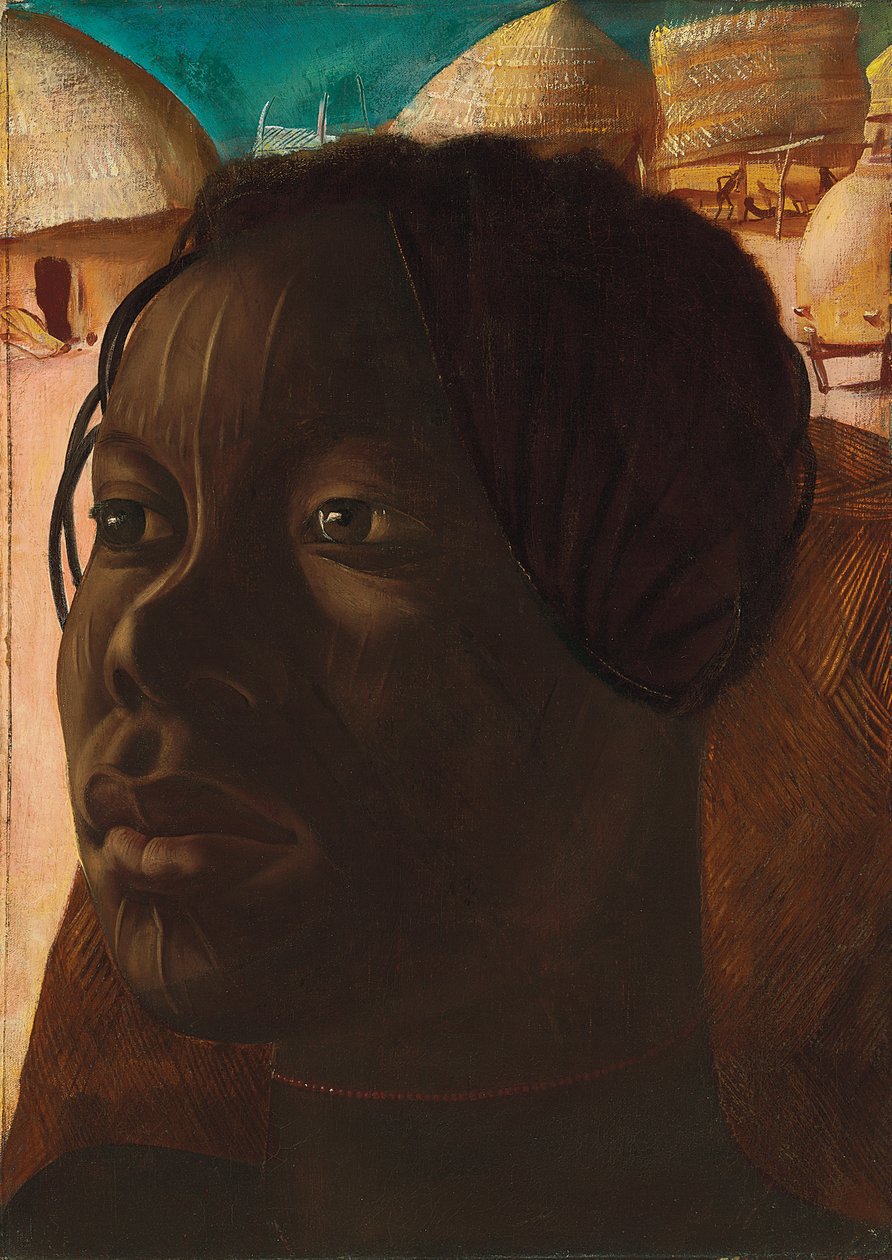 Aoua, Banda Woman, ca. 1925 (olja på duk) av Alexandre Iacovleff