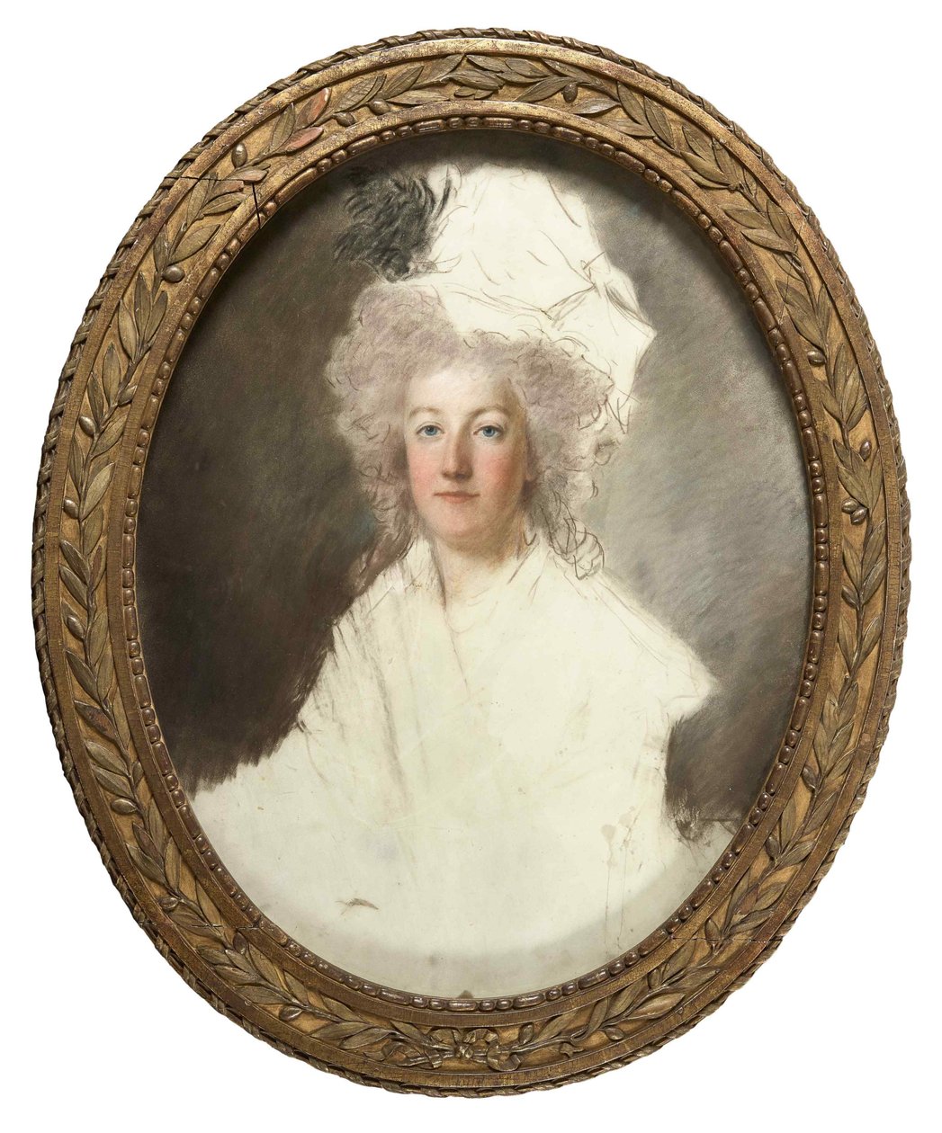 Porträtt av drottning Marie Antoinette av Frankrike 1755-1793, 1791-1792. av Alexandre Kucharski
