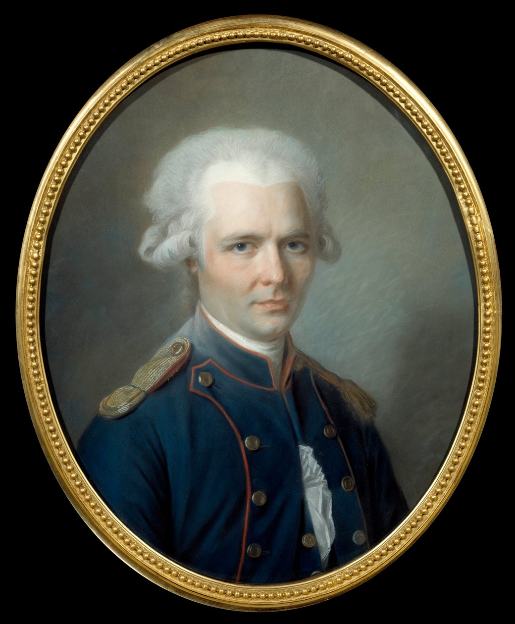 Porträtt av den franske författaren Pierre Choderlos de Laclos (1741-1803) Pastellmålning tillskriven Aleksander Kucharski (1741-1819). 1700-talets sön. 0,55x0,45 m Amiens, musee de l