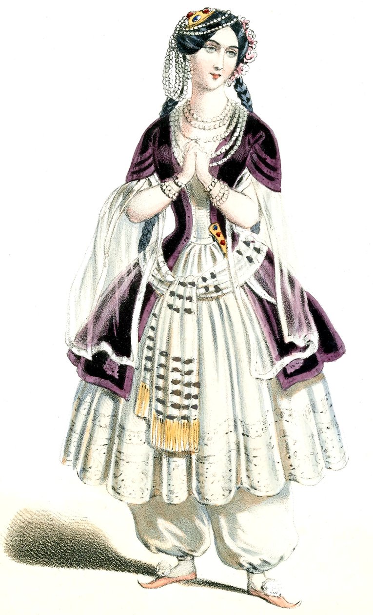 Auber - Haydée - M.lle Lavoye i Haydée, akt 3 - litografi av Alexandre Lacauchie, 1847 av Alexandre Lacauchie