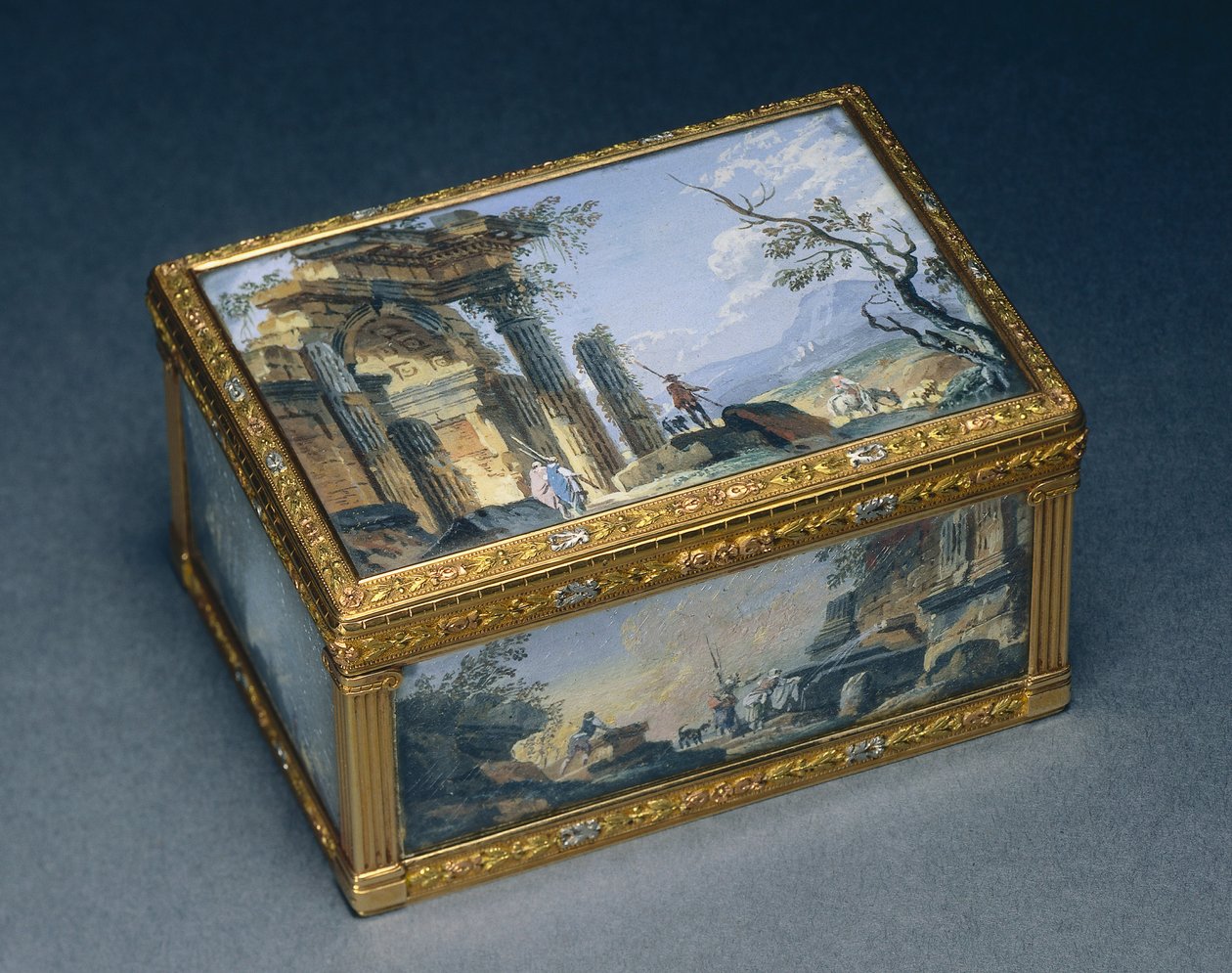 Rektangulär låda, ca 1840-50 av Alexandre Leferre