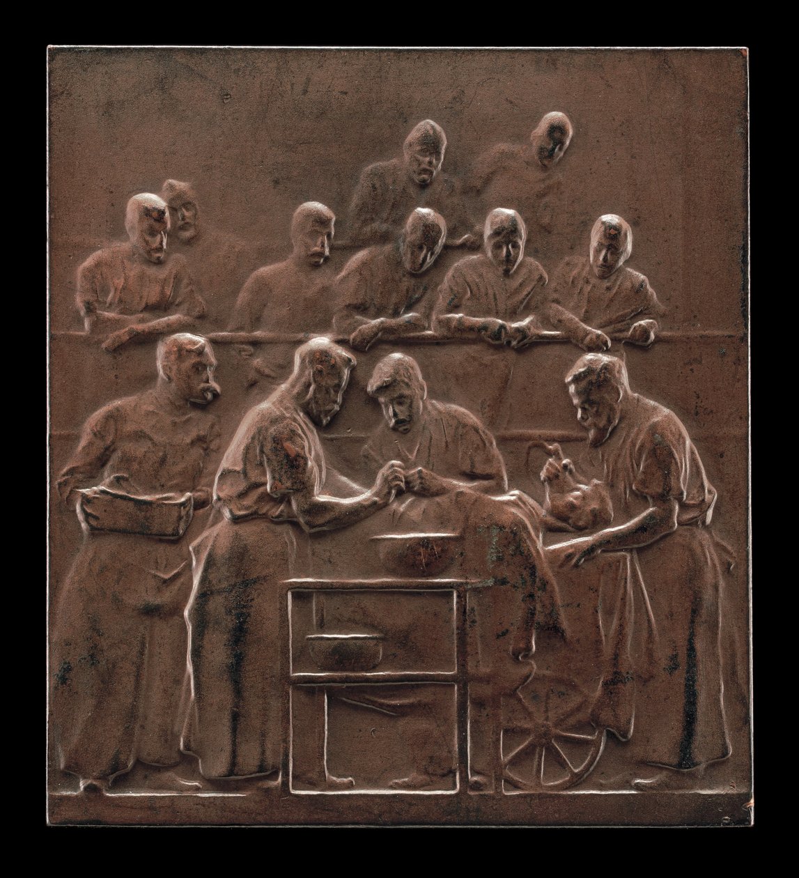 Monod som demonstrerar en procedur på operationssalen [omvänt], c. 1906. av Alexandre Louis Marie Charpentier