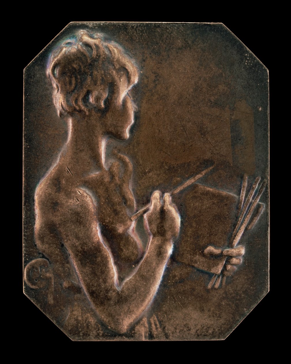 Målning Målningen [framsidan], 1897. av Alexandre Louis Marie Charpentier