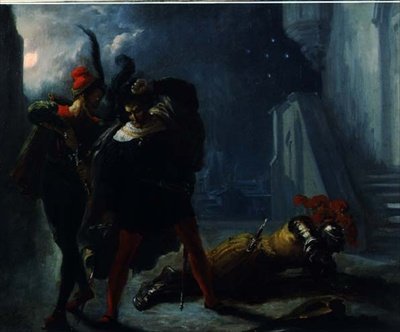 Valentins död (olja på duk) av Alexandre Marie Colin