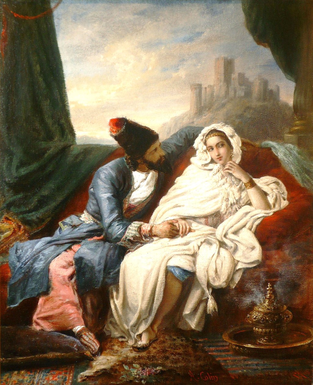 Orientalisk dam av Alexandre Marie Colin