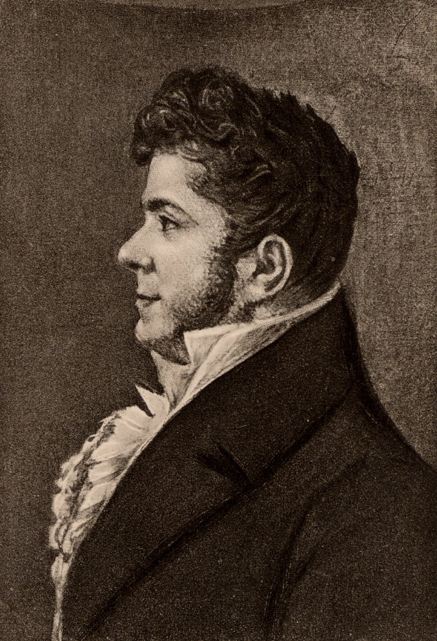 Stendhal, pseudonym för Henri Marie Beyle (1783-1842), fransk romanförfattare av Alexandre Marie Longuet