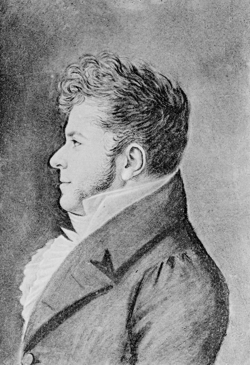 Unge Stendhal, c.1815 av Alexandre Marie Longuet