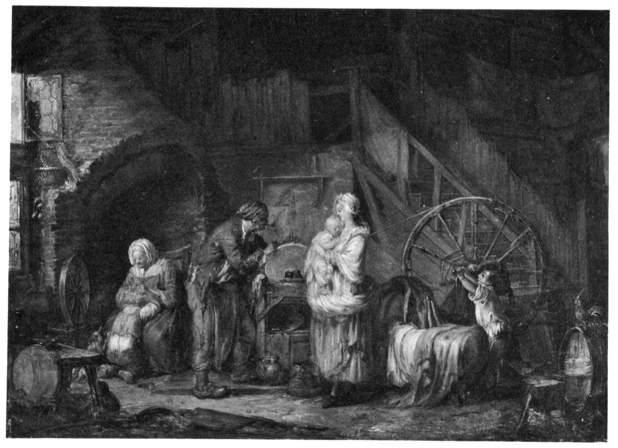 Knivsliparen och hans familj av Alexandre Moitte