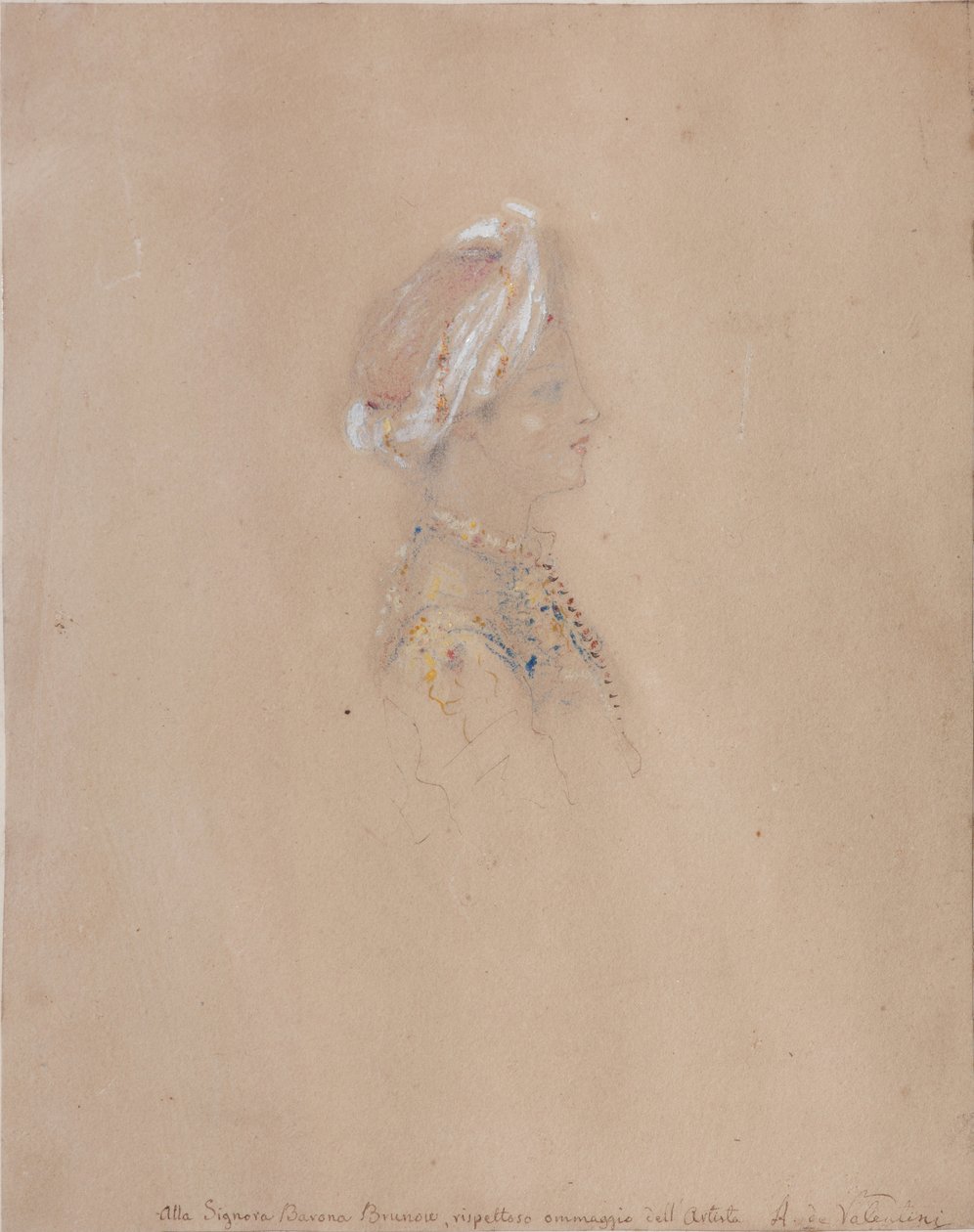 Porträtt av storhertig Nikolaj Nikolajevitj av Ryssland 1831–1891, 1830–1840-talet av Alexandre de Valentini