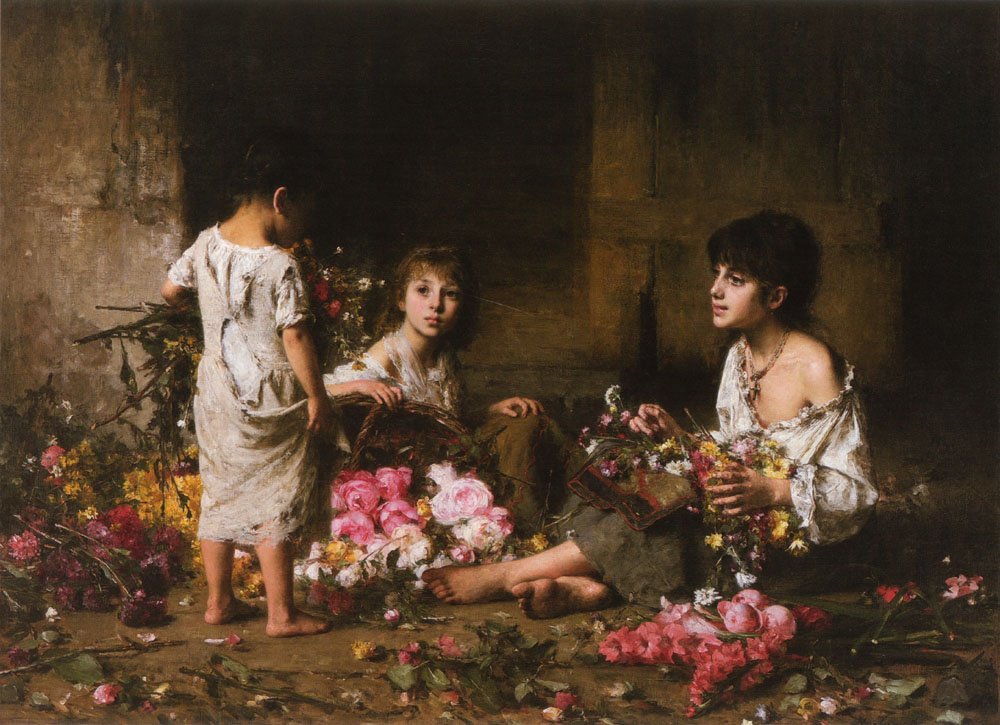 The Flower Girls av Alexei Harlamov