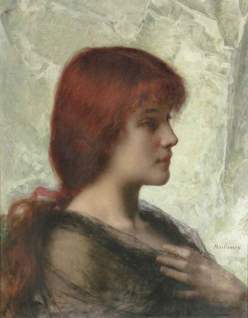 En Auburn skönhet av Alexei Alexevich Harlamoff