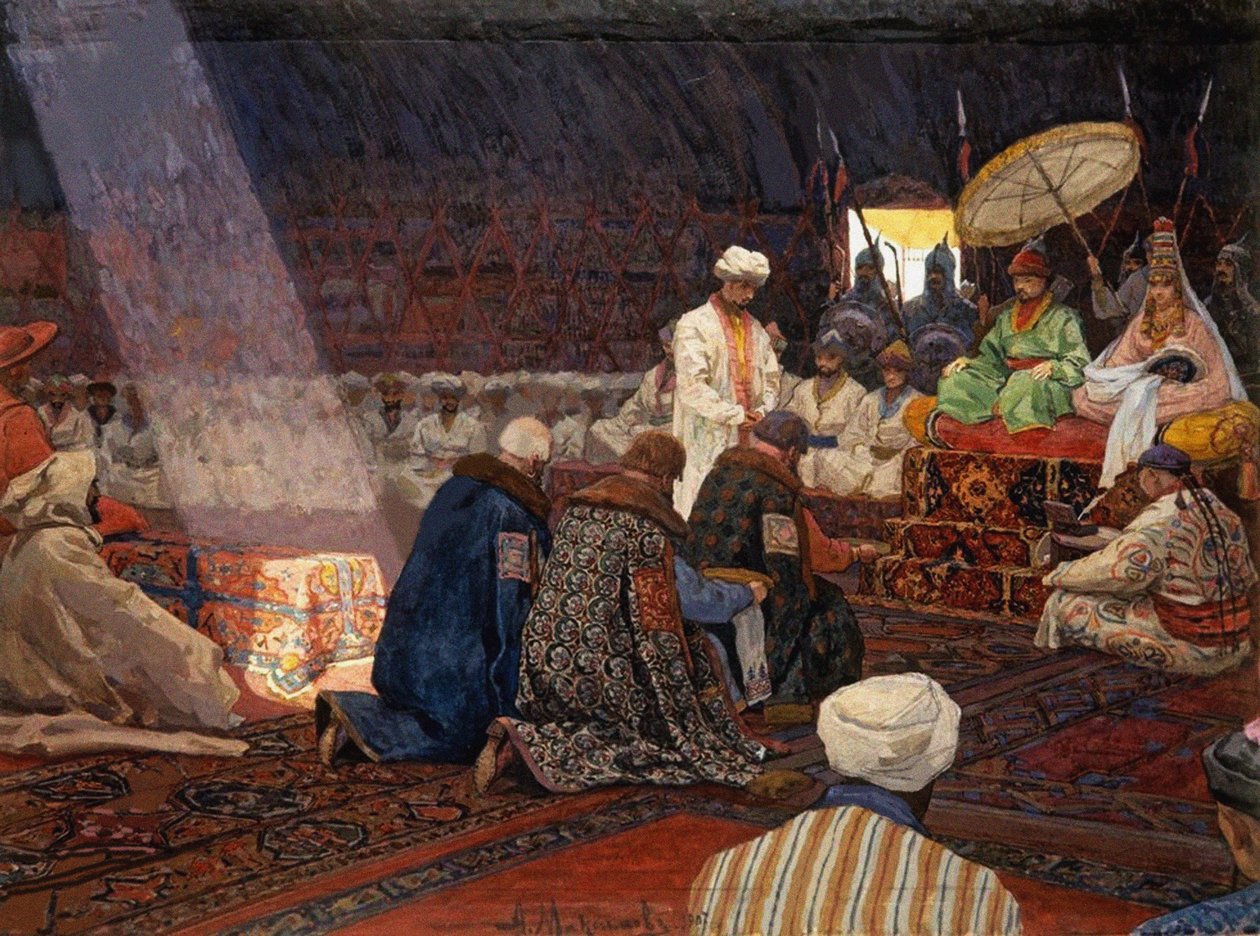 Vid den gyllene horden, 1907 av Alexei Fedotovich Maximov