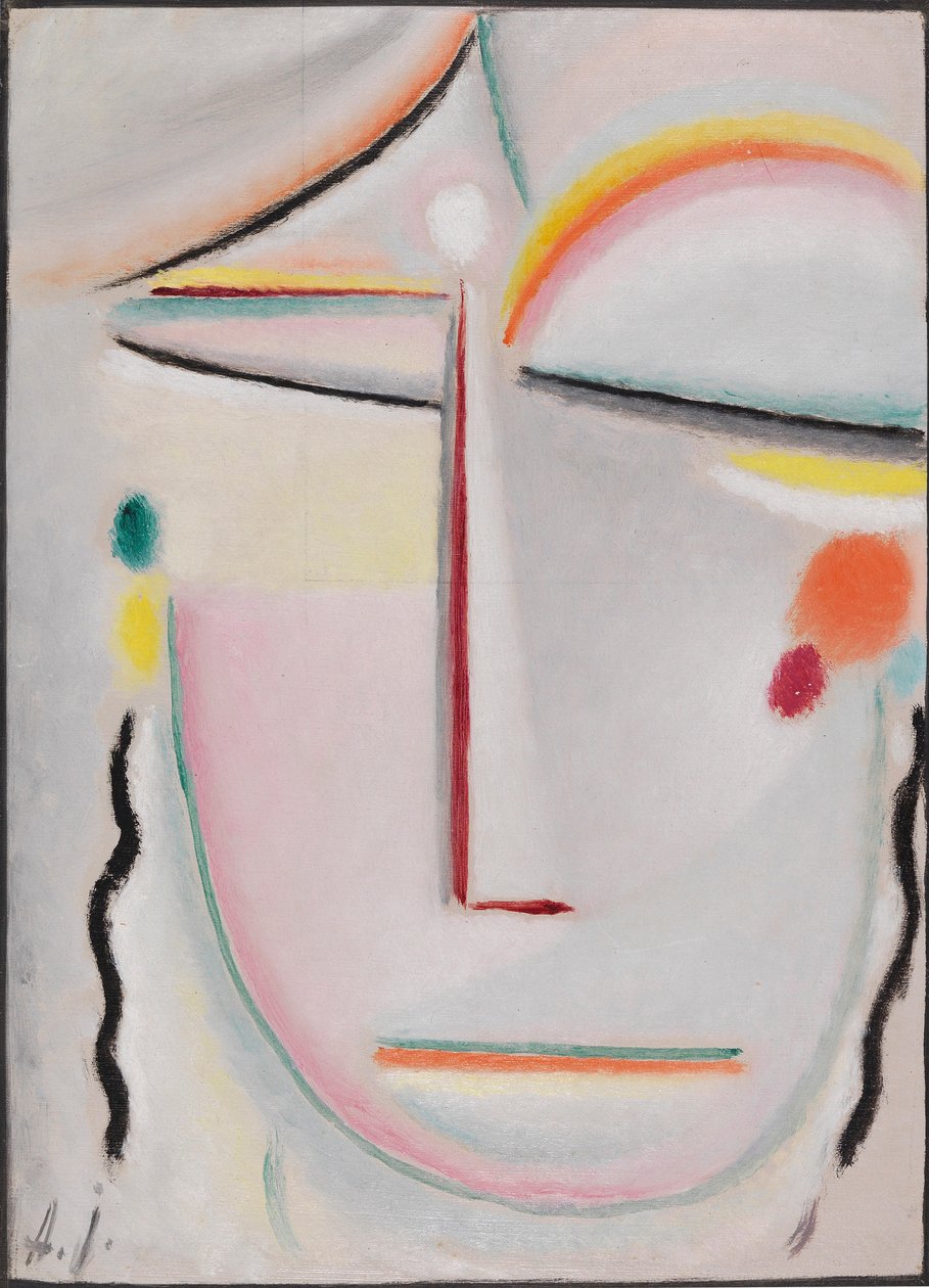 Abstrakt Head: Enlightenment II, 1919. av Alexei Javlensky von