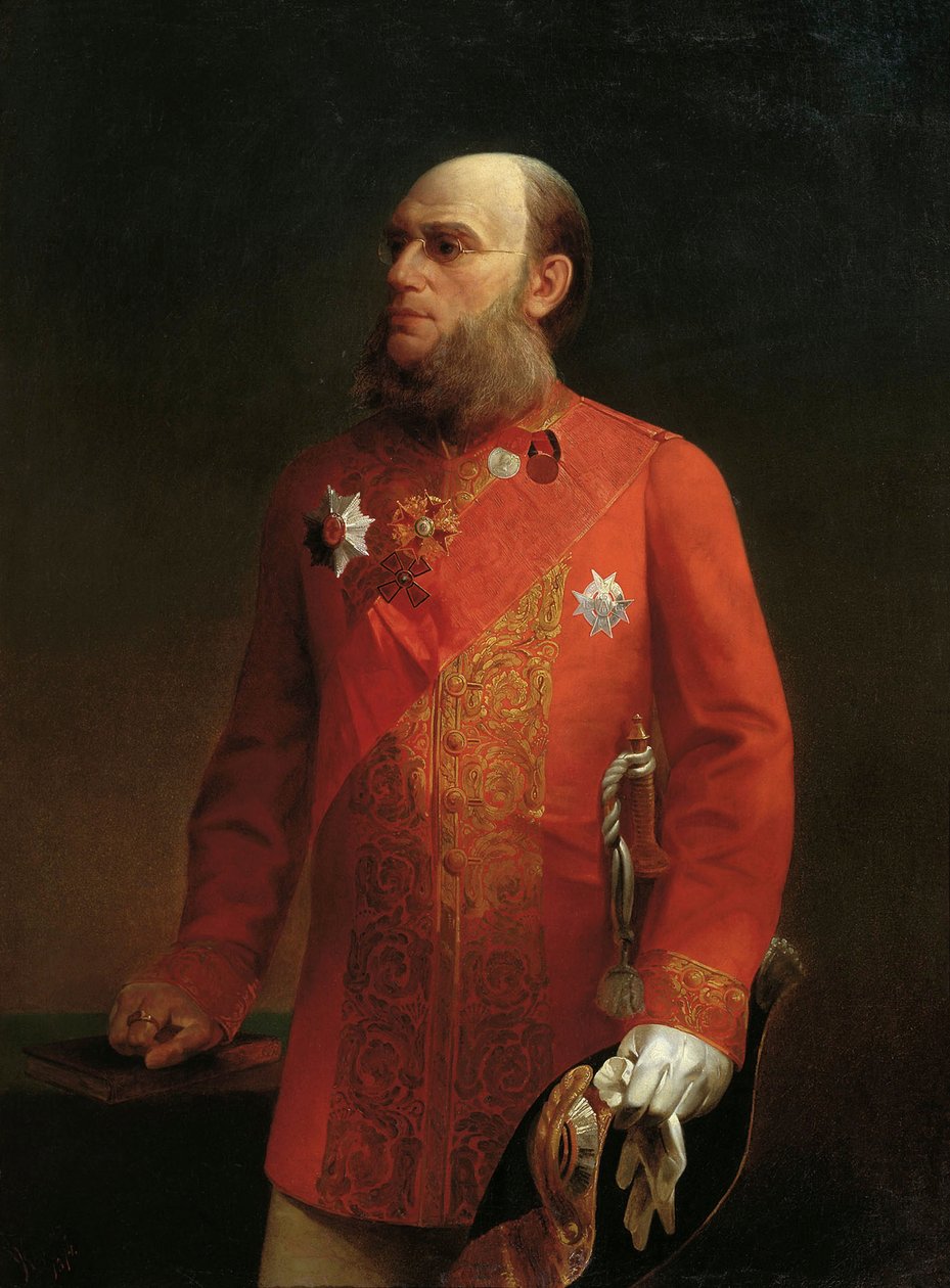 Porträtt av den ryske geografen Pyotr Semenov-Tyan-Shansky