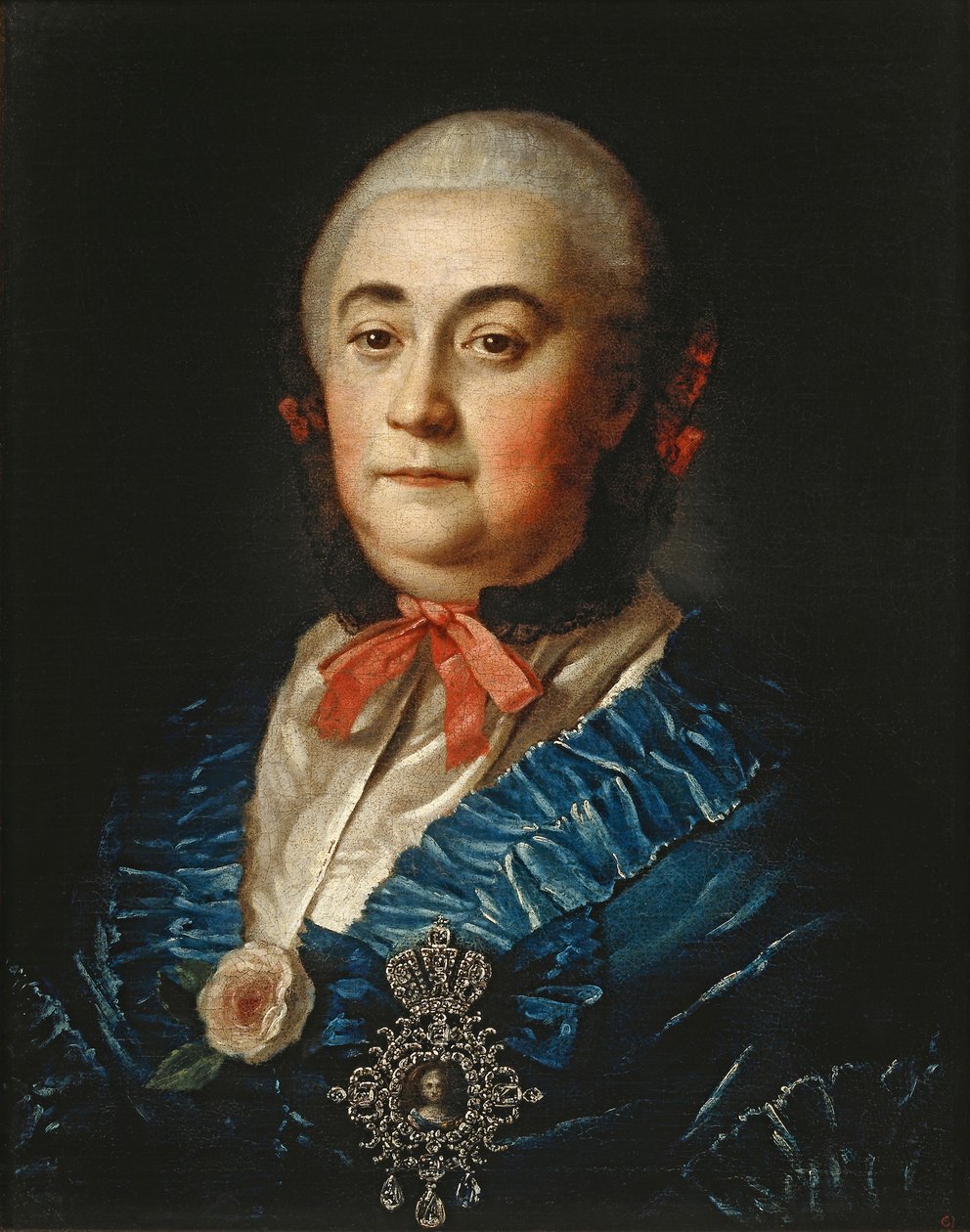 Porträtt av Anastasia Izmaylova 1703-1761, 1759 av Alexei Petrovich Antropov
