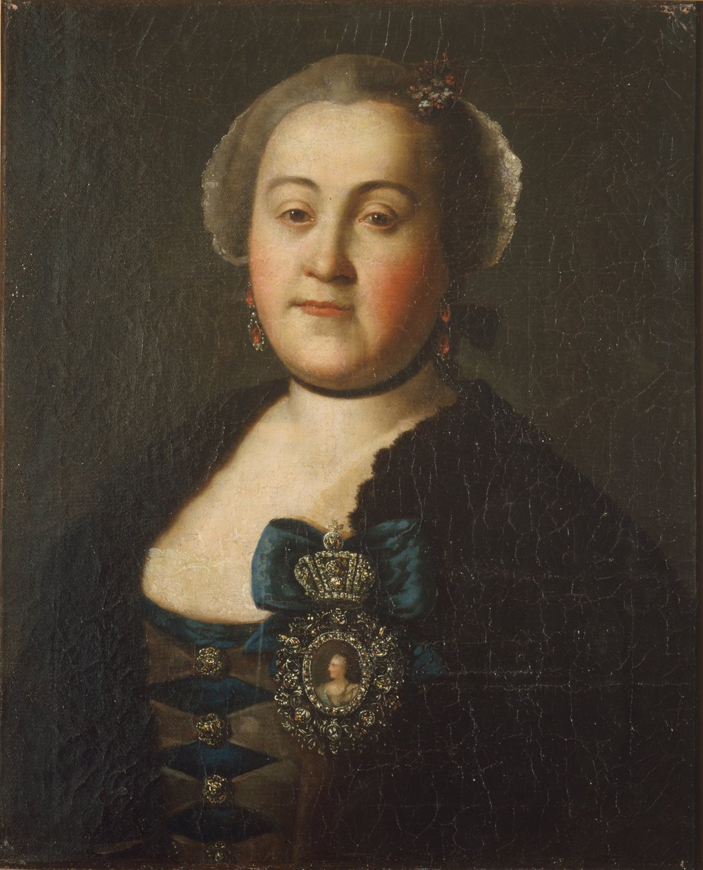 Porträtt av grevinnan Agrippina Leontievna Apraxina, slutet av 1750-talet av Alexei Petrovich Antropov