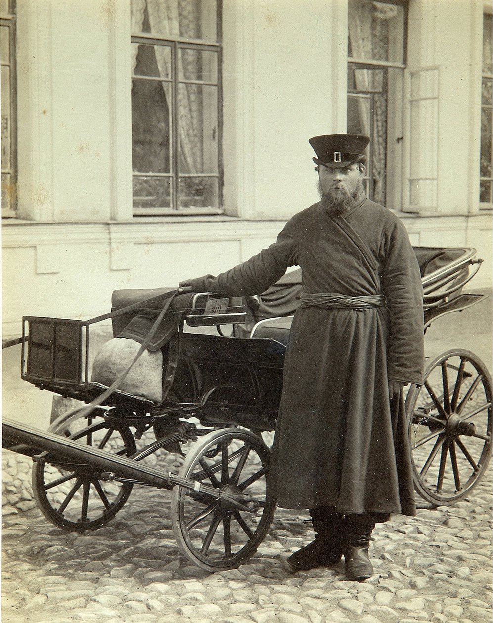 En kusk. Albumin Foto av Alexei Sergeevich Mazurin (1846-efter 1914) av Alexei Sergeevich Mazurin
