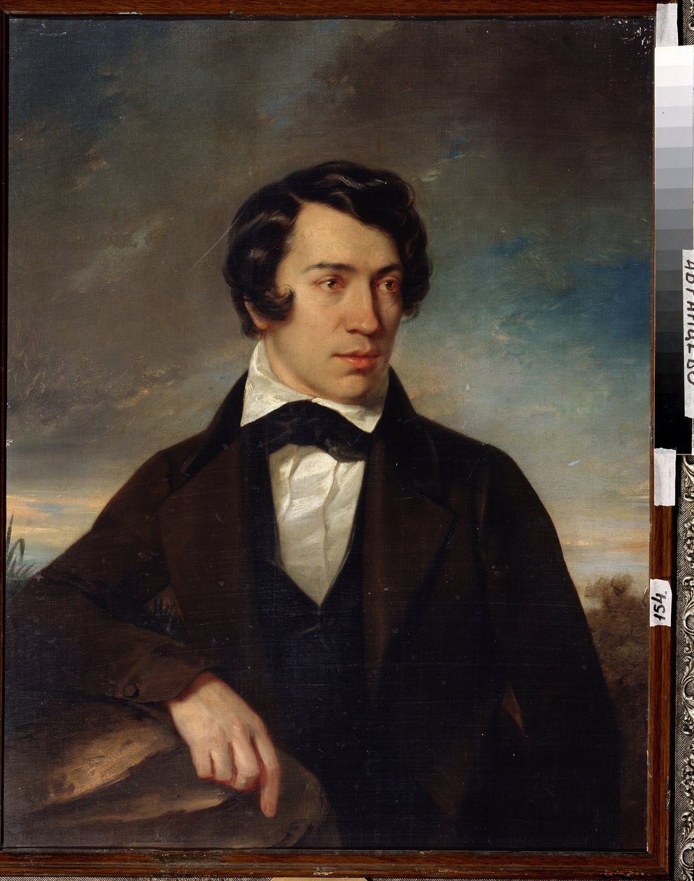 ""Självporträtt"" Målning av Alexei Stepanovich Khomyakov (1804-1860) 1842 State Museum Abramtsevo Estate, Moskva av Alexei Stepanovich Khomyakov