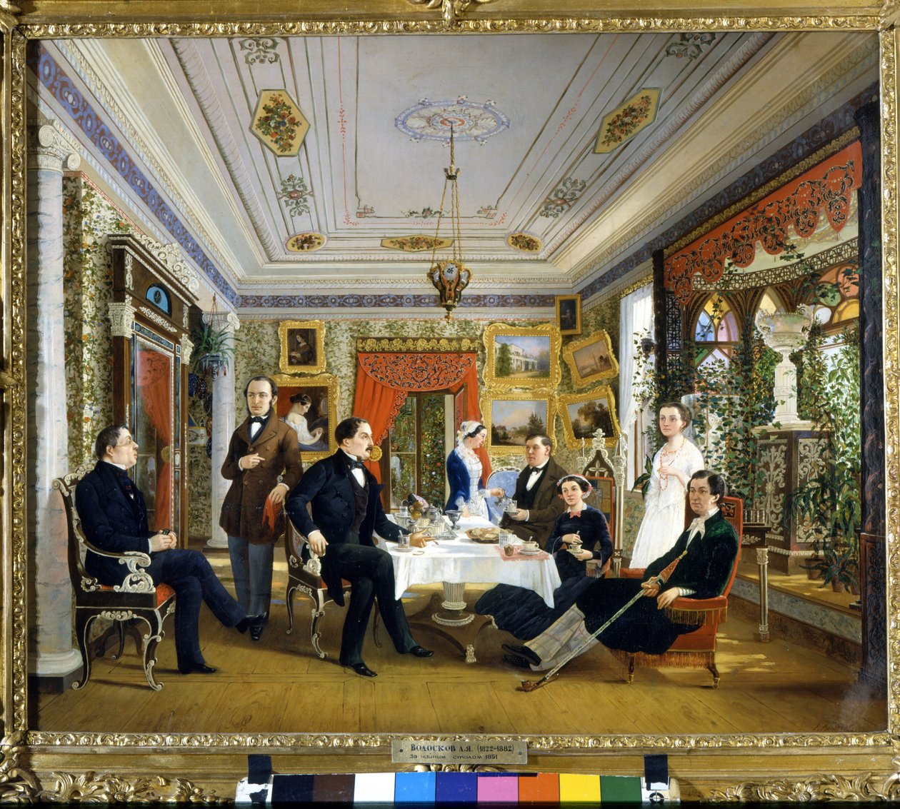 Tefliken. Målning av Voloskov Alexey Yakovlevich (1822 - 1882) av Alexei Yakovlevich Voloskov