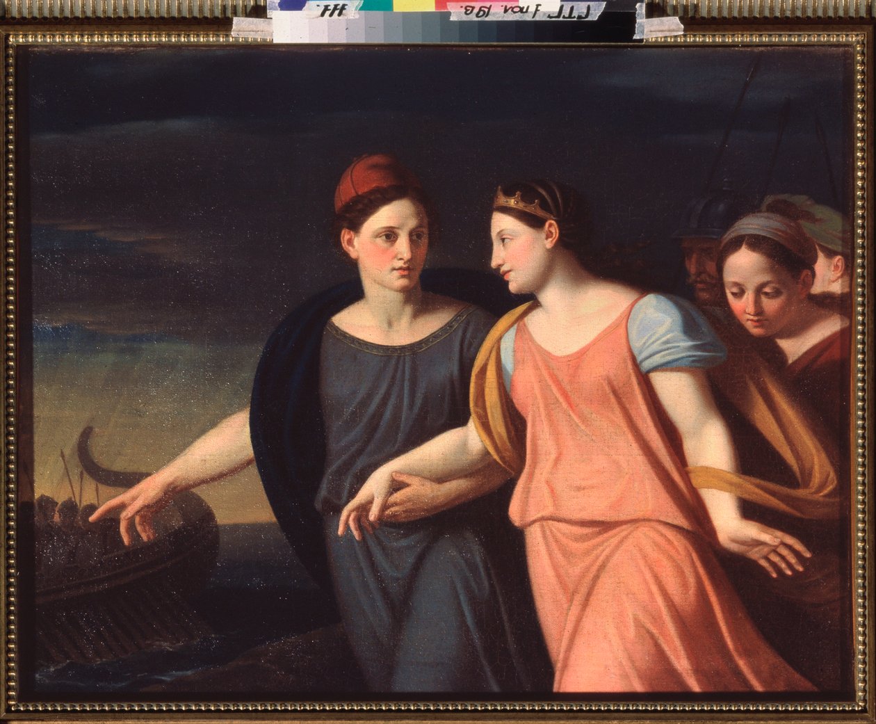 Paris Abducting Helene (Paris Abducting Helen) - Målning av Alexei Yegorovich Yegorov (1776-1851), olja på duk av Alexei Yegorovich Yegorov