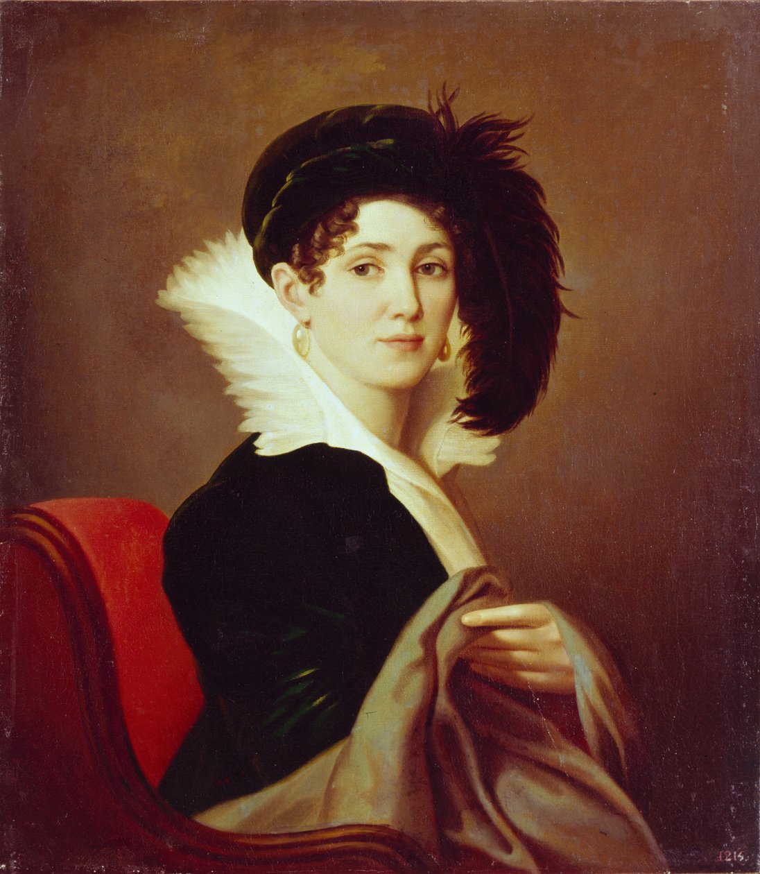 Porträtt av Maria Petrovna Buyalskaya, 1824 av Alexei Yegorovich Yegorov