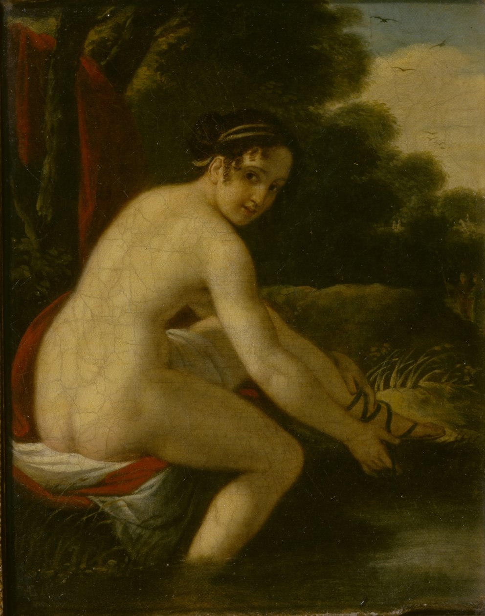 Susanna vid hennes bad, 1813 av Alexei Yegorovich Yegorov