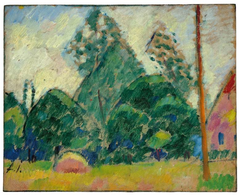  Runde Baume  Wasserburg av Alexej von Jawlensky