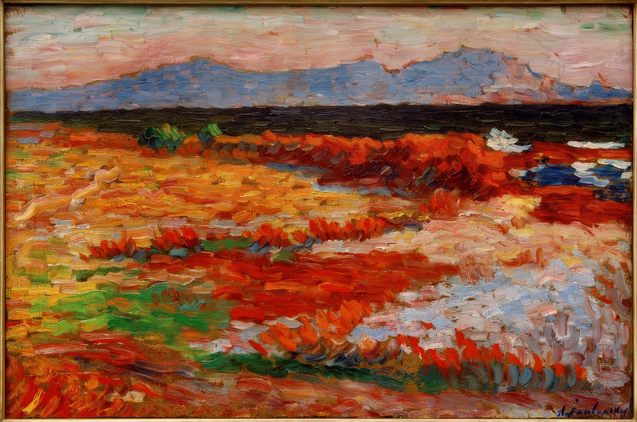 A. v. Jawlensky, Medelhavet nära Marseille av Alexej von Jawlensky