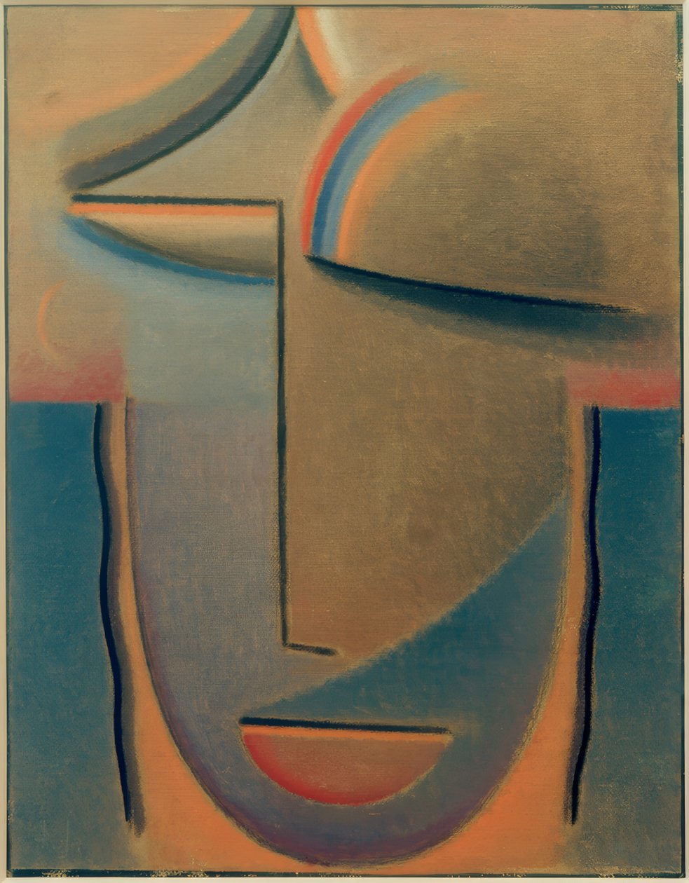 Abstrakt huvud: kväll av Alexej von Jawlensky