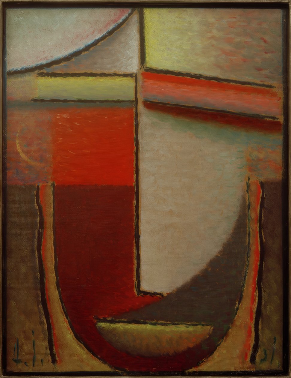 Abstrakt Head: Evening, 1931 av Alexej von Jawlensky