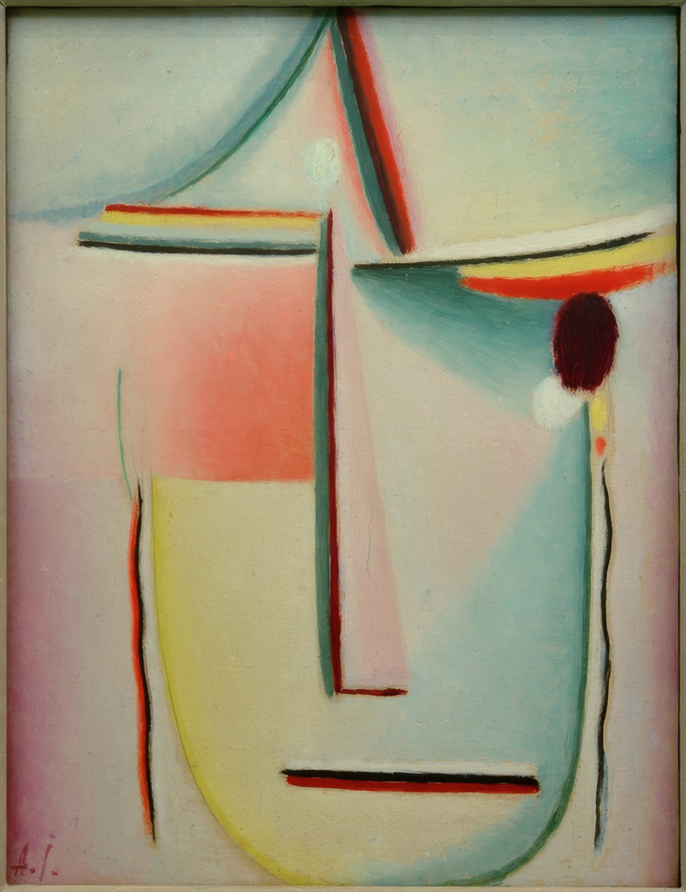 Abstrakt huvud: ödet av Alexej von Jawlensky