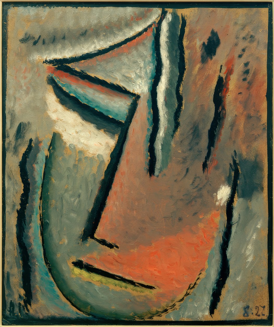 Abstrakt rubrik: Stumma smärta av Alexej von Jawlensky