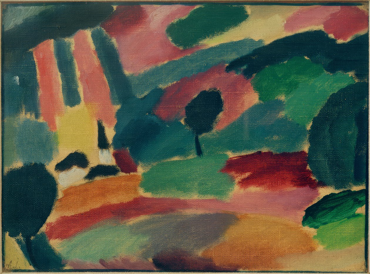 Åskväder landskap av Alexej von Jawlensky