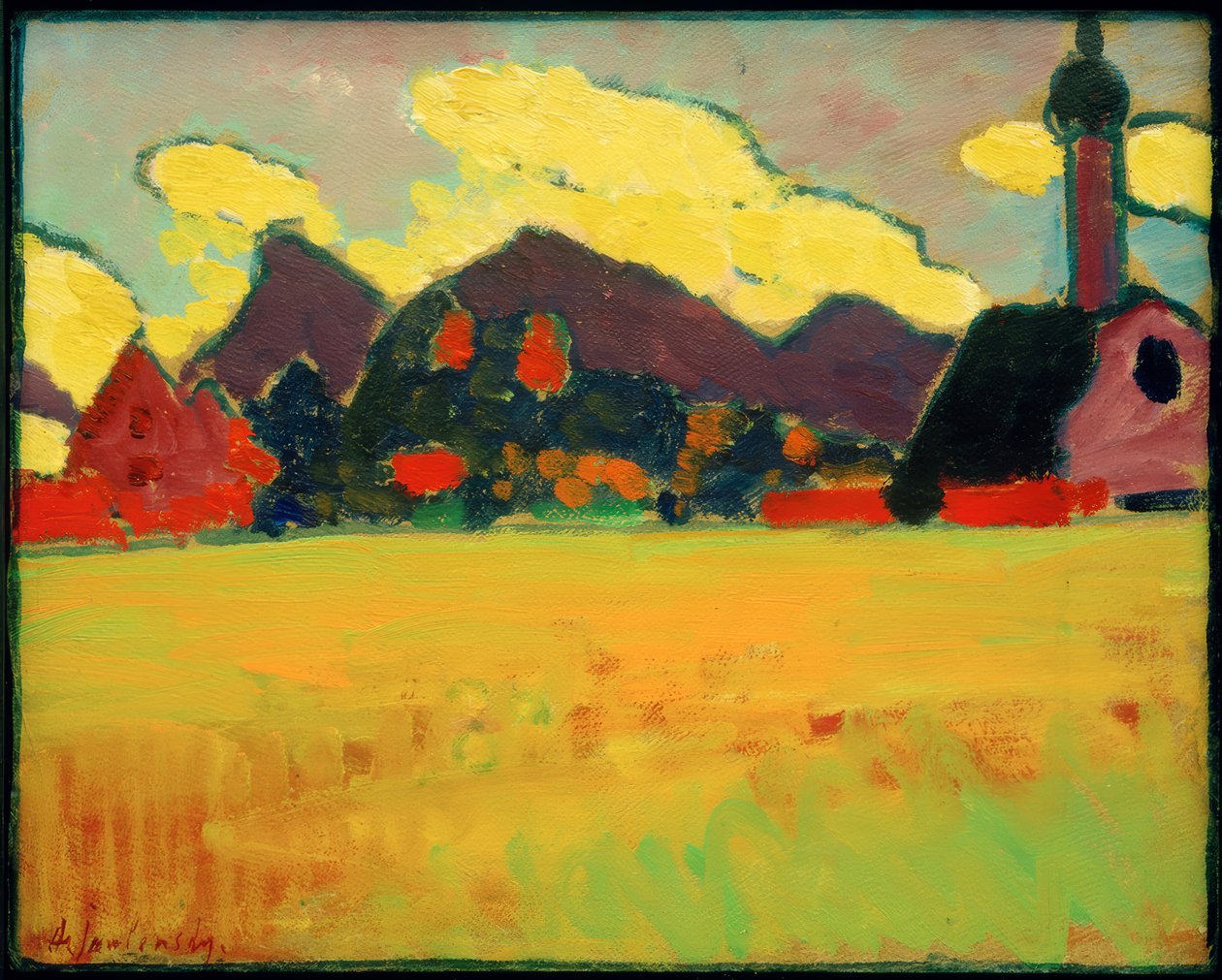 Landskap nära Murnau av Alexej von Jawlensky