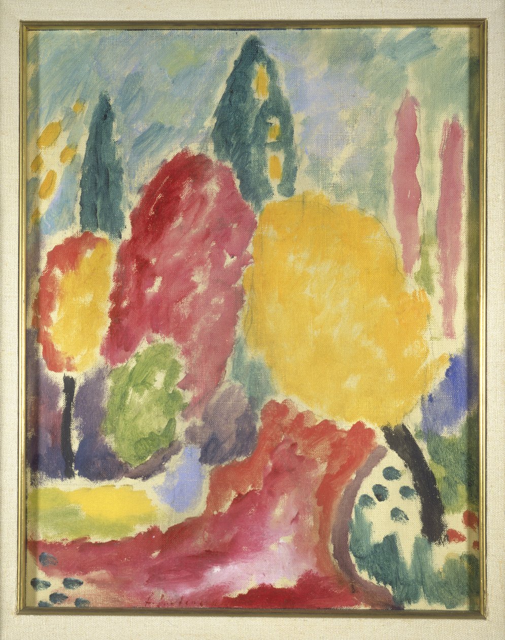Stor variant: Höst, 1915 (olja på duk monterad ombord) av Alexej von Jawlensky