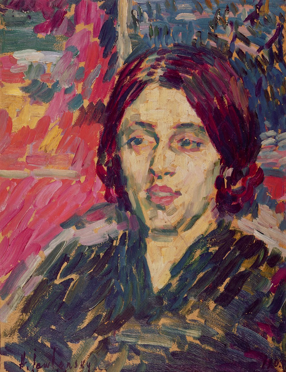 Marie Curie (1867-1934) ca 1905 av Alexej von Jawlensky
