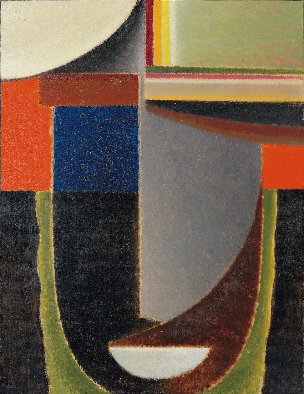 Abstrakt Head: Andante; Abstrakt huvud: Andante, 1933 av Alexej von Jawlensky