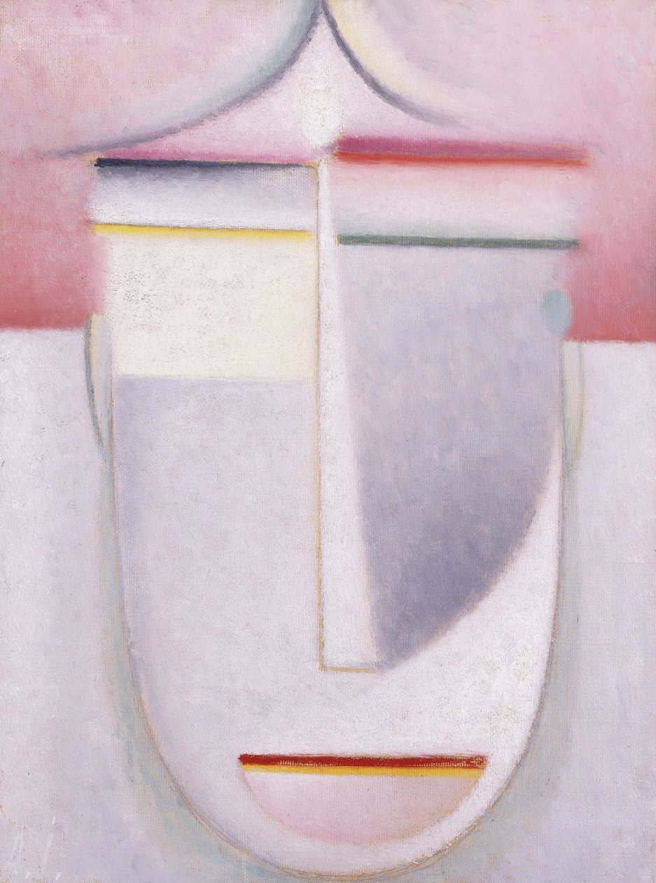 Abstrakt huvud: Komposition nr 2 "Vinter"; Abstrakt huvud: Komposition nr 2 "Vinter", c.1924 av Alexej von Jawlensky
