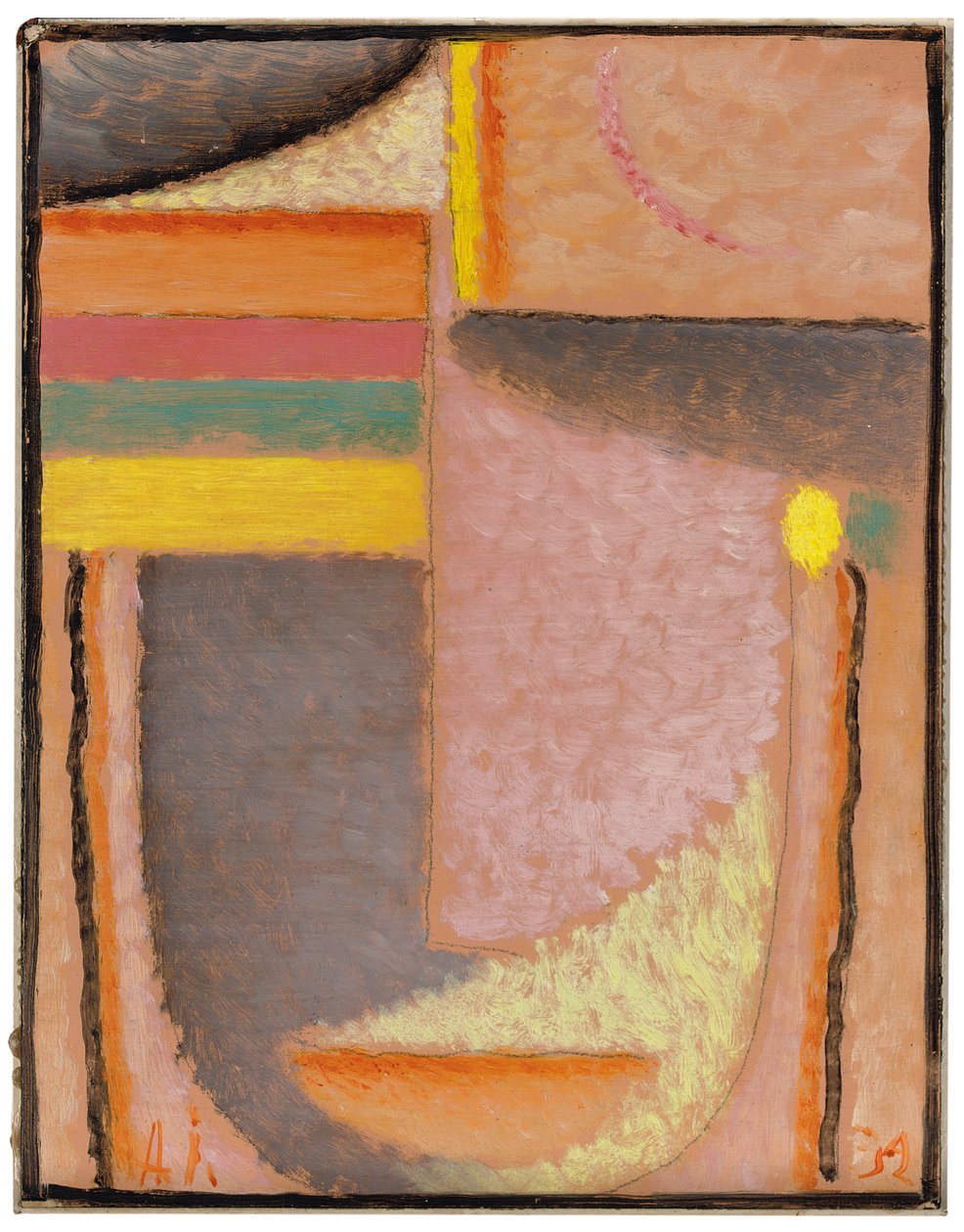 Abstrakt huvud: Parthenon, 1932 av Alexej von Jawlensky
